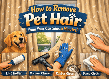 How to Remove Pet Hair from Your Curtains in Minutes?